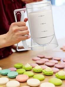 Pancake Batter Dispenser, Batter Dispenser With Handle, Pancake Dispenser For Batter, Pancake Dispenser, Pancake Baking Tray Mixing Dispenser, Perfect Pancake, Cupcake, Waffles, Muffin Mixture, Cake, Cupcake Paper Tray, Kitchen Tools, Baking Tools - White - View 6