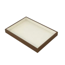 Hộp đựng trang sức vân gỗ, khay đựng trang sức kiểu retro, giá đỡ trang sức để trưng bày vòng tay và vòng cổ. - Nhiều màu - Xem 14