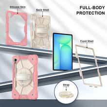 Camynra 适用于 Galaxy Tab A11/A11 Plus/S11/A9/A8/A7/S9/S10FE/S7/S8 /Matepad 11.5 2023/Pad 11.5 2024/SE 11/11.5s/Air 12/小米 Poco Pad /Pad Pro/Pad SE 8.7 PAD7/PAD7 PRO，以及 Idea TAB 11.0 TB-336/ Xiaoxin Pad11 2025 M11 2024 Tab One 8.7 英寸/K9 TB305FU 平板电脑的 360° 旋转支架保护套，带支架、防震、手柄和加厚硬壳。 - 玫瑰金 - 查看 4