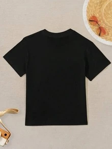 This Double-Sided Printed Short-Sleeved T-Shirt For Girls, Themed "I'm Driving My Mom Crazy," Is Comfortable, Stylish, And Versatile. A New Autumn/Winter Style For Girls/Teenagers. A Perfect Thanksgiving/Christmas Gift. - Giày cao gót màu đen và hồng - Xem 4