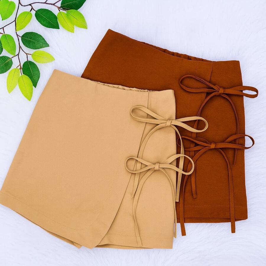 Tailored Short Skirt With Lining, Sizes PP To G1. - màu đen - Xem 1