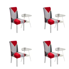 Capas elásticas para cadeiras de jantar de 1/4/6 peças, protetores de cadeira com estampa floral para decoração de casa, hotel, restaurante e salão de banquetes - Multicolorido - Ver 10