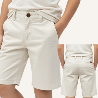 Bermuda Sport Fino Infantil PREMIUM - Short Sarja Menino - Brim ALFAIATARIA Juvenil