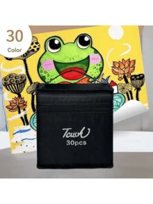 60 Colors Dual Tip Art Markers, Alcohol Based Markers, Sketch Markers, Permanent Alcohol Markers With Drawing Box, Black Pen Holder, Party Favors, Christmas Decorations, Home Decor, Available In 12/24/30/36/48/60 Colors - Multicolor - View 17