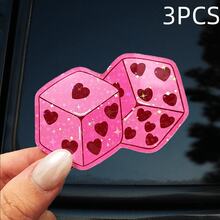 Miếng dán xe hơi họa tiết xúc xắc "Y2" dễ thương - Chống nước, hoàn thiện mờ, thích hợp cho máy tính xách tay, máy tính bảng, ô tô, điện thoại và tủ - Miếng dán máy tính xách tay | Thiết kế yêu nước | Miếng dán hoàn thiện mờ - Nhiều màu - Xem 13