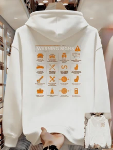 Sudadera con capucha para hombres, no se hace bolitas ni se deforma fácilmente, duradera para uso prolongado, compre dos piezasás sin preocupación, sudadera para hombres - Blanco - Ver 1