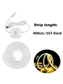 Acosh Neon Lampu Tangga LED Sensor Gerak, Strip Lampu Neon Putih, Antarmuka USB, Panjang Dapat Diatur 1-5m, Cocok Untuk Tangga, Lorong, Balkon, Dekorasi Pernikahan, Dalam/Luar Ruangan, Penerangan Tangga | Desain Pencahayaan Modern | Strip Lampu Neon Fleksibel, Lampu LED Tangga - beraneka warna - View 12