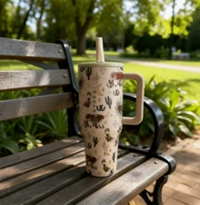 〖1000+〗Hydrojugg Original  40Oz  Stainless Steel Inner Tank! Traveler  With Handle Straw Stainless Steel Water Bottle, Leak-Proof Design, With Rubber Base - Suitable For Sports, Travel, Outdoor Activities, Fitness, Office Environment, As Teacher Gifts, Valentine's Day Gifts, Birthday Gifts, Thanksgiving Gifts, Christmas Gifts, Halloween Gifts, Halloween Party Favors, Party Supplies, Etc. - 西部牛仔 - 查看 5