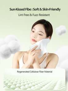 Amortals 70 piezas de toallitas faciales desechables de color blanco, toallas desmaquillantes de doble cara, súper absorbentes y elásticas, adecuadas para principiantes, maquilladores, regalos, citas, bodas, Navidad, Halloween, Acción de Gracias, graduación, cumpleaños, fiestas, playa, campamento, eventos al aire libre, decoraciones, cosplay de chica rosa, cosméticos de alta gama, fiestas de belleza - Blanco - Ver 3