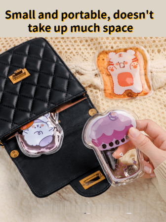 Instant Heating Hand Warmer - Cute Cartoon Hand Warmer, Heats Up Instantly Upon Being Bent, Quickly Warms Up, Small And Portable, Suitable For Winter Outdoor / Commuting. Winter Self-Heating Hand Warmer! Cute Cartoon Heating When Bent, Quickly Heats Up, Portable Without Power Plug, Essential For Students' Commuting And Outdoor Activities.