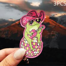 Decal dán xe hình chú ếch nghệ thuật màu hồng - Miếng dán chống nước, hoàn thiện mờ, thích hợp cho máy tính xách tay, máy tính bảng, ô tô, điện thoại và tủ - Miếng dán máy tính xách tay | Decal hoàn thiện mờ - Nhiều màu - Xem 13