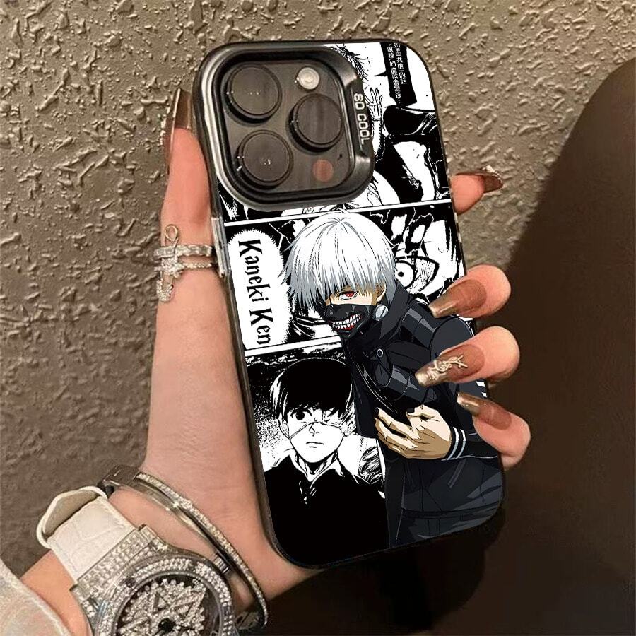 CY160The colorful printed smartphone case is compatible with Apple 17Pro, 17Promax, 12ProMax, 13ProMax, Apple 16, Apple 15ProMax, Apple 11Pro, Apple 14Plus, and Apple 16E. - Negro - Ver 1