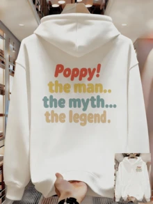 Sudadera con capucha para hombres de primavera y otoño, disponible enúltiples colores para satisfacer diferentes necesidades de combinación. - Blanco - Ver 8