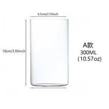 Cốc thủy tinh 13 oz - Đồ thủy tinh trang nhã, thích hợp đựng sữa, nước, nước ép, đồ uống và các loại cocktail, cốc thủy tinh không chì, cốc uống nước bằng thủy tinh. - Nhiều màu - Xem 7