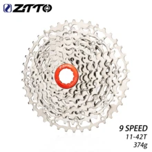 ZTTO 9速超轻卡式飞轮，40T/42T大齿飞轮，适用于自行车变速和爬坡 - 銀色 - 查看 6