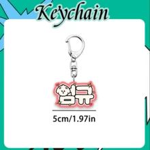 T XT/Tomorrow X Together, Kpop Keychain, Name Keychain, Double-Sided Laminated Keychain, Cartoon Animal Keychain, Cute Keychain, Bag Charm, Key Chain, Car Charm, Water Bottle Charm, Cute Decorations, Birthday Gift - Multicolor - View 4