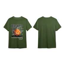 Unisex "Playoffs" T-Shirt – Street Sport Style With Basketball Print And Premium Fabric - 軍綠色 - 查看 5