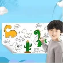 3M Ultra - Long Graffiti Scroll(1pc)- Hand - Drawn Jumbo Drawing Sheet- Suitable For All Ages - Interactive Party Gathering Essential - Multicolor - View 3