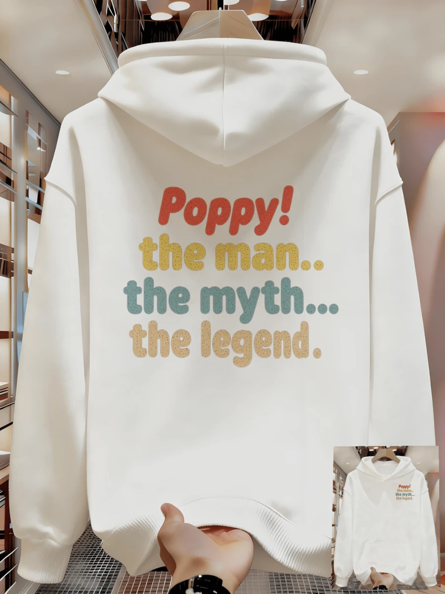 Sudadera con capucha para hombres de primavera y otoño, disponible enúltiples colores para satisfacer diferentes necesidades de combinación. - Blanco - Ver 1