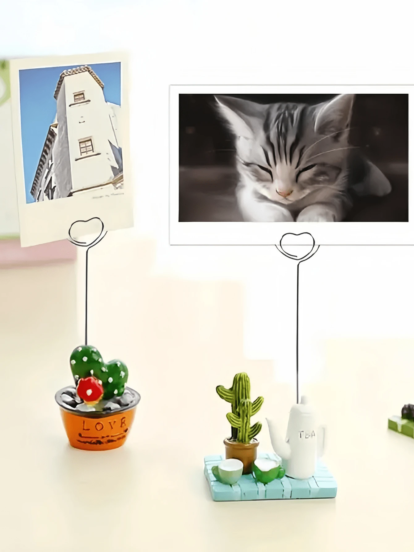 1/12pcs 4.7 Inch (Approx. 12cm) Heart-Shaped Round DIY Craft Clip Memo Clip Desk Card Clip Photo Clip Metal Clip Suitable For Party Birthday Office DIY Photo Clip Business Card Clip - Silver - View 1