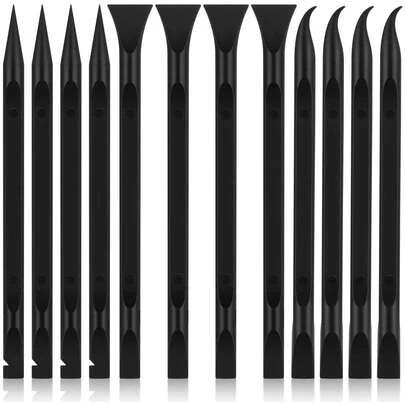 12pcs Plastic Scraper Tools, Scratch-Free Cleaning Sticker Remover Tools, Multi-Functional Scraper Suitable For Narrow Spaces, Kitchen, Crevices, Auto Detailing And Painting