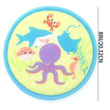 Disco volador para mascotas - Juguete suave para perros que flota en el agua, fácil de limpiar y resistente a mordeduras. Juguete para recoger al aire libre para perros activos, disco flotante interactivo para jugar en la piscina/lago/playa, colores vibrantes, entrenamiento y fitness para cachorros - Multicolor - Ver 8