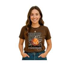 Unisex "Playoffs" T-Shirt – Street Sport Style With Basketball Print And Premium Fabric - 鏽棕色 - 查看 3