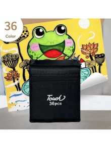 60 Colors Dual Tip Art Markers, Alcohol Based Markers, Sketch Markers, Permanent Alcohol Markers With Drawing Box, Black Pen Holder, Party Favors, Christmas Decorations, Home Decor, Available In 12/24/30/36/48/60 Colors - Multicolor - View 18