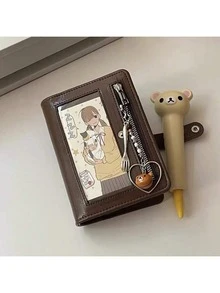 青5痛窓ルーズリーフ手帳手作業皮質高容貌値学生打刻記録日程記録ノート - ブルーペインウィンドウノート[白紙ページ40ページ] - チェックする 4