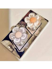 花卉图案马桶冲水按钮装饰浴室浴室配件浴室工具