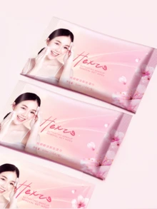 HEXZE Olive Leaf Cleansing & Nourishing Full- Face Makeup Removal Wet Wipes Non-Irritating & No Sting On Eyes Travel-Friendly & Convenient 10 Wipes - 10 Wipes / 1 Pack - View 5