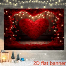 Fundal foto 2D plat cu trandafir roșu, fundal floral pentru perete de Ziua Îndrăgostiților, decorațiuni pentru petrecerea de Ziua Mamei pentru nunți, cabine foto pentru petrecerea burlăcițelor - 1 articol - Vizualizare 5