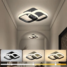 1 قطعة إضاءة سقف LED، إضاءة معلقة للغرفة، قابلة للتعديل بين الضوء الأبيض والدافئ والطبيعي، إضاءة رئيسية داخلية، إضاءة للسلالم، مناسبة لممرات وديكورات سقف حديثة أخرى، سهلة التركيب - متعدد الألوان - مشاهدة 13