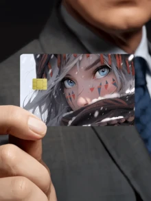 1 件 Cyber Eye 信用卡装饰贴纸，破碎发光蓝眼睛 PVC 卡创意个性化超薄酷炫 PVC 防指纹耐用信用卡保护皮套，品质卓越，耐刮擦，适合女性男性，小型芯片卡，银行卡，信用卡，交通卡，学生校园卡 DIY，独家赛博朋克装饰，动漫游戏卡通爱好者必买，送给男孩的礼物 - 彩色 - 查看 14