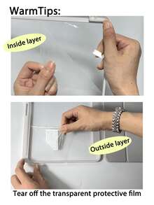 TPU And PU Leather Tablet Case Compatible With Ipad 10th/11th Gen (A16), 9th/8th/7th/6th/5th Gen, Air 1/2/4/5/M2/M3, Mini 6/7 8.3", Pro 11"/12.9", Air 13", Gray - Grey - View 10