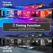 USB Powered LED Light Strip With 44-Key IR Remote And App Control, External Sensitive Microphone, Music Sync Multicolor, Adjustable Timer, Self-Adhesive, Multiple Size Options For TV, Computer Backlight, Festival Indoor Decor - 彩色 - 查看 7