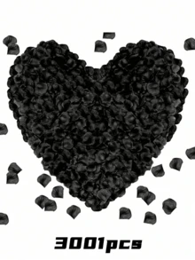 3000片人造玫瑰花瓣，无纺布材质，适用于求婚派对、情人节装饰、婚礼装饰、室内装饰、周年纪念装饰、母亲节装饰、毕业派对装饰、家居装饰等。