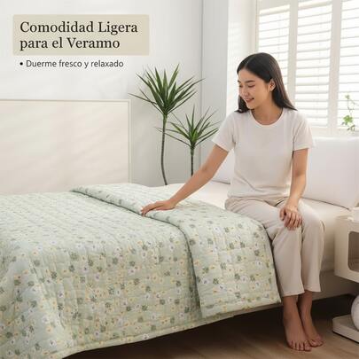 1pcs,Edredón acolchado de verano, estampado floral, ligero y duradero 200*230