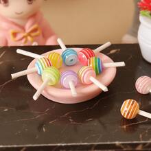 55pcs/44pcs/33pcs/22pcs/11pcs Miniature Lollipop Models, Realistic Mini Food Toys, 3D Colorful Decorative Candy, Handmade DIY Hair Accessories, Mini Lollipops, Dollhouse Mini Realistic Lollipop Models, Miniature Food Toys Scenery Props, Dollhouse Miniature Kitchen Food Toy Models