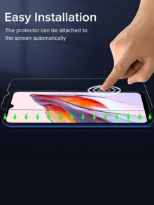 3pcs Tempered Glass Screen Protector For OPPO VIVO OnePlus Nothing Phone, High Aluminum Alloy, Ultra-Clear, Borderless, Ultra-Thin, Anti-Explosion, Anti-Scratch, Anti-Fingerprint, Oil-Proof, Anti-Static, Sensitive Touch, Easy Installation, 1.5mm Thicker Protective Film Screen Protection Essentials, Applicable To Daily Shield, Office, Home Daily Shield Office Home Phone Screen Protector Phone Accessories Waterproof Shockproof Anti-Fall Scratch Resistant - Clear - View 6