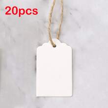1/10/20/40/60/80pcs Customized Asymmetrical Tags, Handmade With Love, Customizable Party/Wedding Logo, Thank You Cards, Price Tags, Wedding Favor Custom Labels, Natural Jute Gift Packaging Labels, Baby Shower/Welcome Baby Custom Labels - Multicolor (square) - View 11