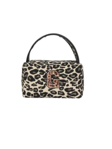 时尚豹纹化妆包/手提包，字母 A-Z 休闲洗漱包，性感豹纹设计，便携大容量收纳包，女士旅行收纳包，适合度假、健身、海滩、日常使用、学校、办公室，也是女士旅行的理想之选，生日圣诞节礼物佳选。 - 彩色 - 查看 22