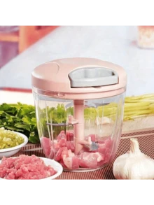 500/900毫升 1件装 家用手动绞肉机 蒜蓉切碎器 旋转式压蒜器 蔬菜洋葱切碎机 厨房烹饪配件 - 彩色 - 查看 8