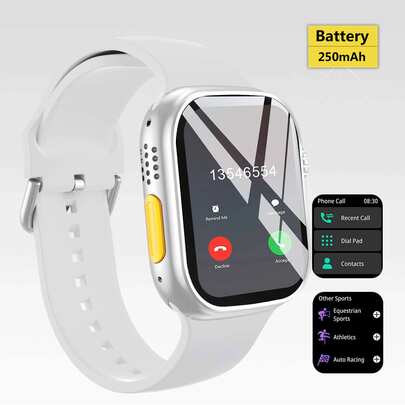 ساعة ذكية 2025 مميزة، الاتصال اللاسلكي/الطلب، تذكيرات تطبيقات متعددة، مناسبة للرجال والنساء، ساعة رياضية، خلفية قابلة للتخصيص، تحكم في الموسيقى، متوافقة مع iOS/Android