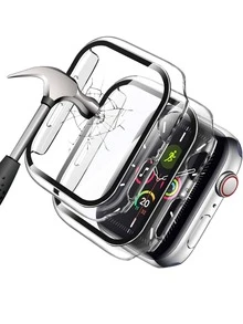 2 件屏幕保护膜兼容 生日礼物，家人，朋友手表屏幕保护膜、手表盖、手表配件防水防震防摔防摔防刮防指纹全覆盖 - 彩色 - 查看 10