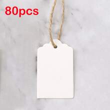1/10/20/40/60/80pcs Customized Asymmetrical Tags, Handmade With Love, Customizable Party/Wedding Logo, Thank You Cards, Price Tags, Wedding Favor Custom Labels, Natural Jute Gift Packaging Labels, Baby Shower/Welcome Baby Custom Labels - Multicolor (square) - View 14