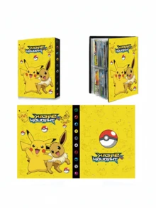 pokemon 宝可梦皮卡丘卡片册，口袋妖怪宠物收藏册，可容纳400张卡片