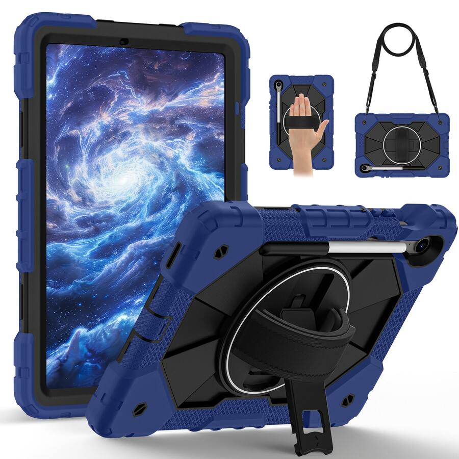 Camynra 适用于 Galaxy Tab A11/A11 Plus/S11/A9/A8/A7/S9/S10FE/S7/S8 /Matepad 11.5 2023/Pad 11.5 2024/SE 11/11.5s/Air 12/小米 Poco Pad /Pad Pro/Pad SE 8.7 PAD7/PAD7 PRO，以及 Idea TAB 11.0 TB-336/ Xiaoxin Pad11 2025 M11 2024 Tab One 8.7 英寸/K9 TB305FU 平板电脑的 360° 旋转支架保护套，带支架、防震、手柄和加厚硬壳。