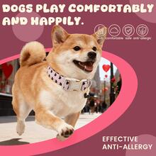 Elegant Tail Design Valentine's Day Dog Collar, Pink Heart Shaped Adjustable Pet Collar With Quick Release Buckle - Pink - View 5