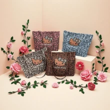 Sanrio Sanrio Hello Kitty Tote Bag, Cute KT Tote Shoulder Bag, Cartoon Versatile Tote Bag, Large Capacity Commuter Bag, Travel Essential, Makeup Bag, Wallet, Purses And Bags Women Gifts For Women - Multicolor - View 3